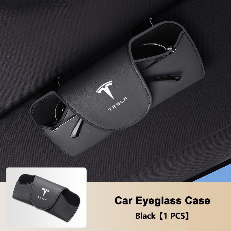 Per Tesla Model 3 Model S Model X Model Y Cybertruck SpaceX Auto Parasole Porta Occhiali Scatola Occhiali da Sole Portaoggetti Accessori