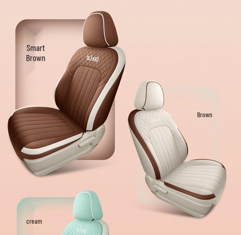 2022 ORA Good Cat Cartoon Car Seat Cover: Full Coverage, One-Piece Design