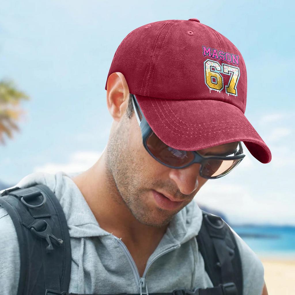 Fashionable Print Men's And Women's Adjustable Baseball Caps