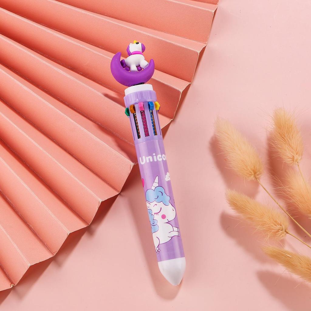 Creative Cartoon Multi-Color Ballpoint Pen for Students and Journals