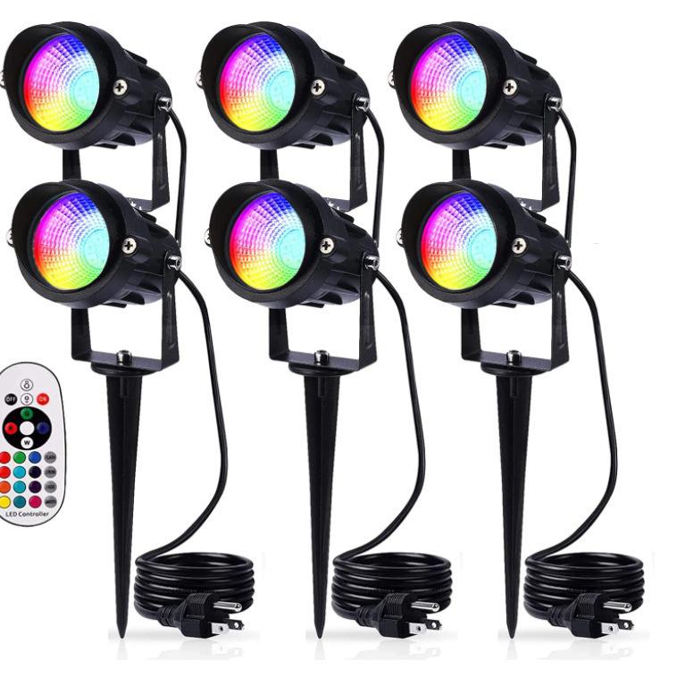 US Standard Stecker RGBW Strahler, Hochspannung, 7W/10W, IP65 Landschafts-Bodenleuchte