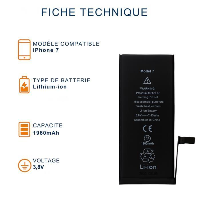 Battery for iPhone 7 - Replacement Battery 1960mAh Lithium-ion Phonillico®