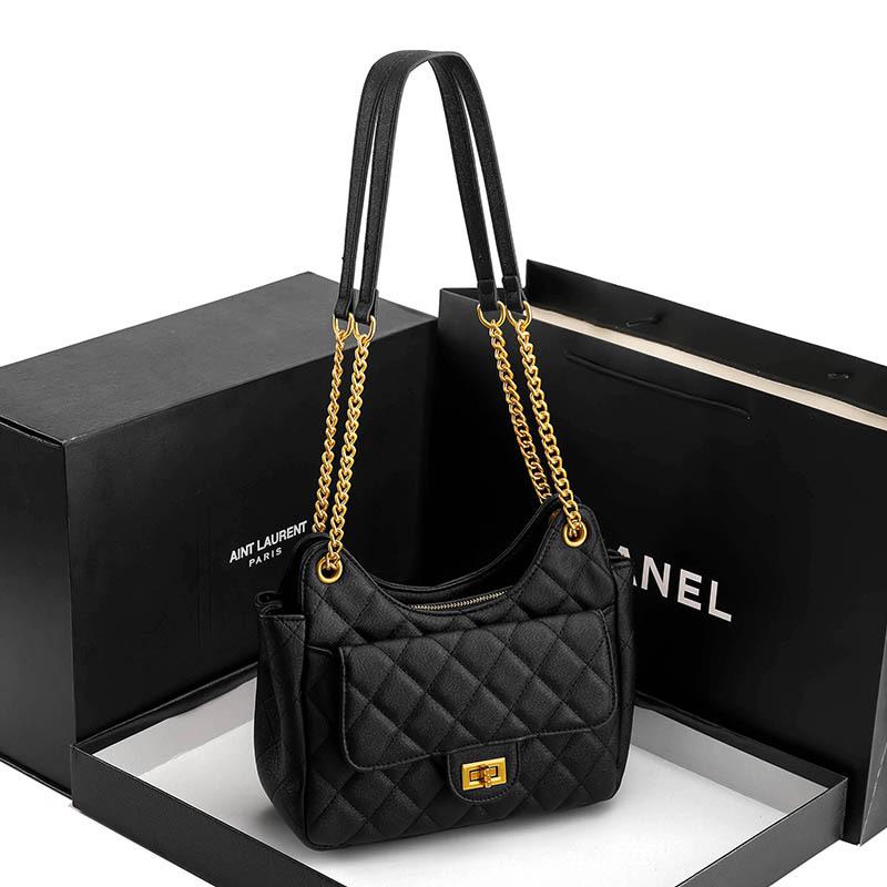 Fashionable ladies chain bag, small fragrant rhombus style shoulder bag, crossbody bag