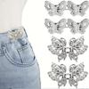 Adjustable Pants Waist Buckle Butterfly Waist Buckle Non Nailing Non Stitching Loose Waist Circumference Elastic Button Needle