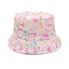 Spring and Summer Polyester Cartoon Print Bucket Hat Outdoor Travel Sun Cap For Boy and Girl 82
