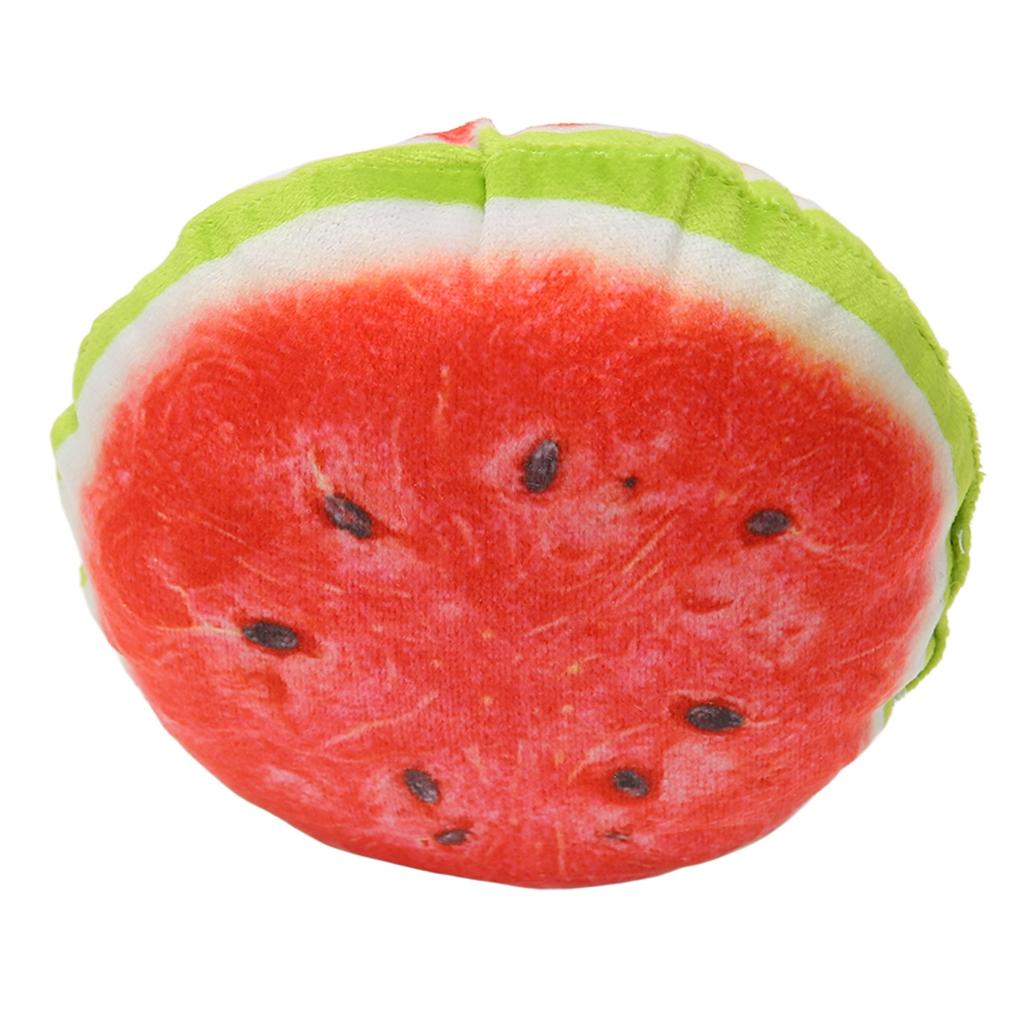 Fruit Plush Dog Toy Cartoon Cute Interactive Soft Bite Resistance Squeaky Plush Dog Toys for Small