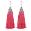 LOVBEAFAS Ethnic Fringe Tassel Long Earring Beads Statement Brinco Dangle Drop Earrings For Women Fashion Jewelry Bijoux Femme