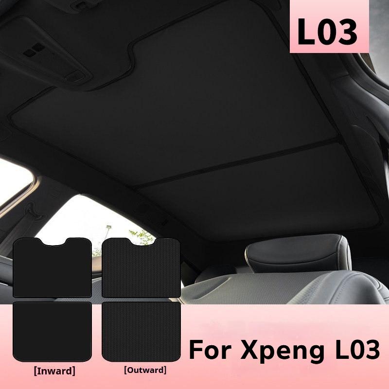 Pour Xpeng MONA L03 Pare-soleil de toit ouvrant panoramique Auvent de toit Bouclier d'isolation thermique et de protection solaire Accessoires d'intérieur de voiture