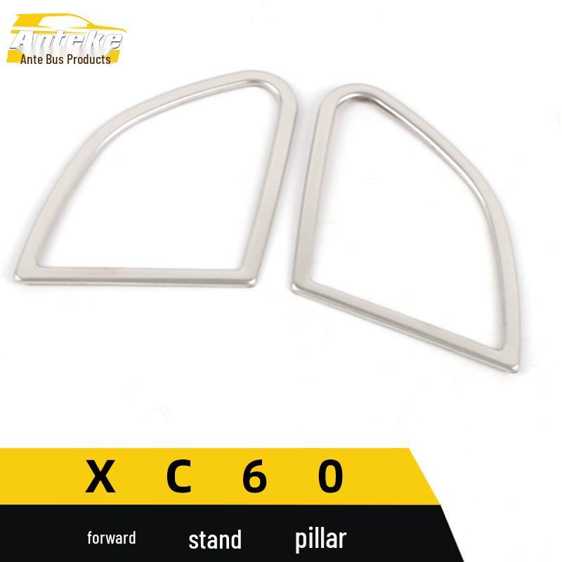 Stainless Steel A-Pillar Triangle Decorative Sticker for XC60 Console