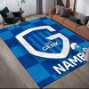 Custom Name,Genk Home Sofa Decoration for Living Room & Bedroom, Non‑Slip Play Flannel Floor Mat for Game Room