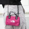 The North Face 1L Letter Logo Print Zipper Tote Bag Shopping Bag Handheld Shoulder Crossbody Outdoor Bag Unisex Tote Bags Pink NN2PP06P