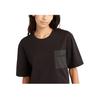 Timberland Solid Color Single Pocket Logo Embroidered Round Neck Short Sleeve T-Shirt Women Tops Black A6AAS-001