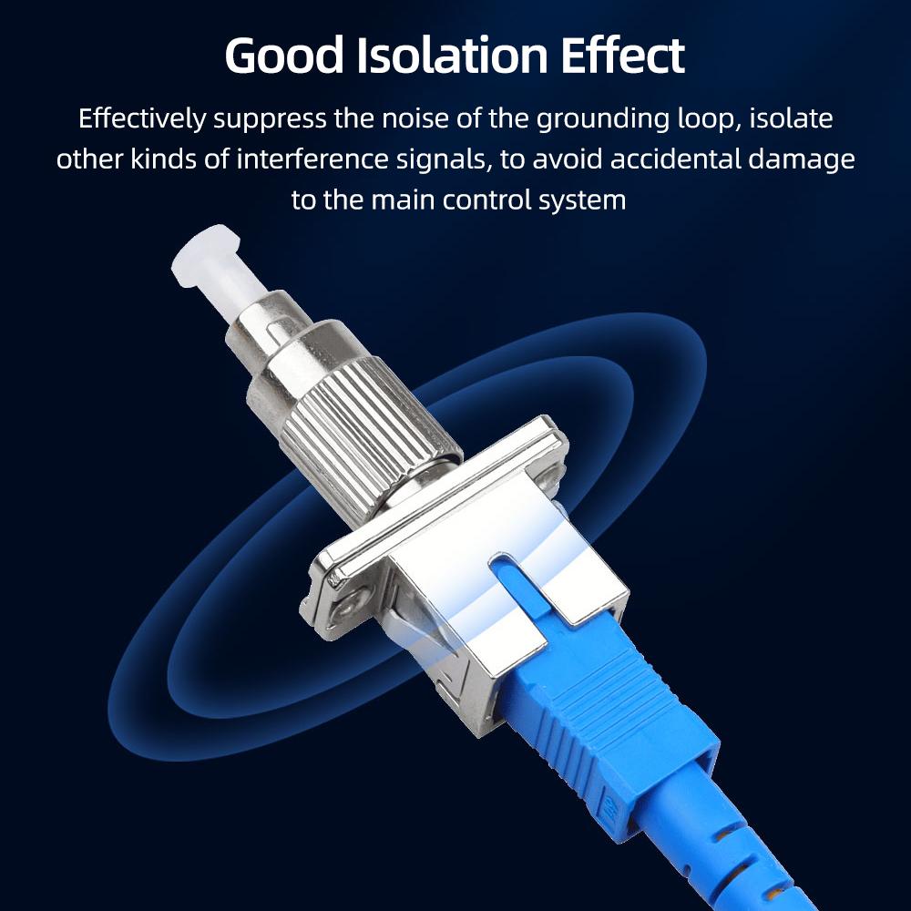 Visual Fault Locator Fiber Adapter Fiber Optic Connector FC Male to SC Female Optical Fiber Adapter Stable Performance Low Loss