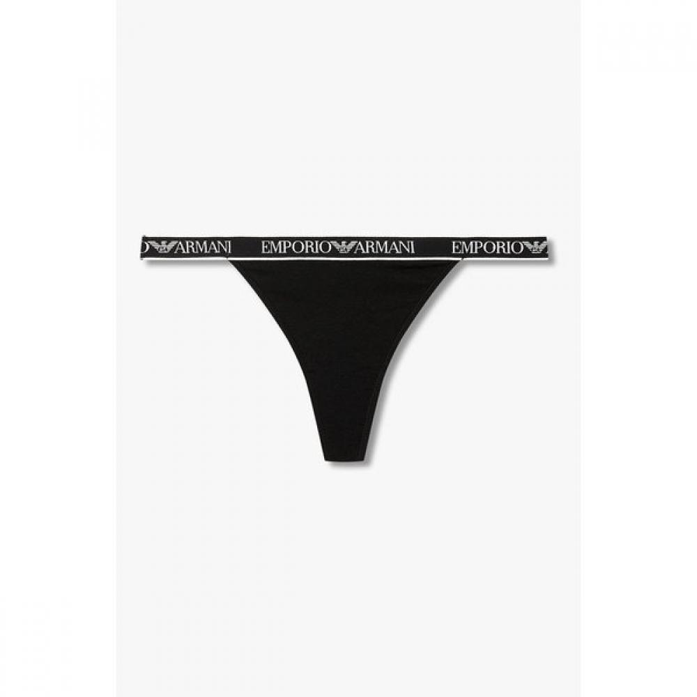 Emporio Armani Women Logo Detail Banded Thong 0826110521 S(90)