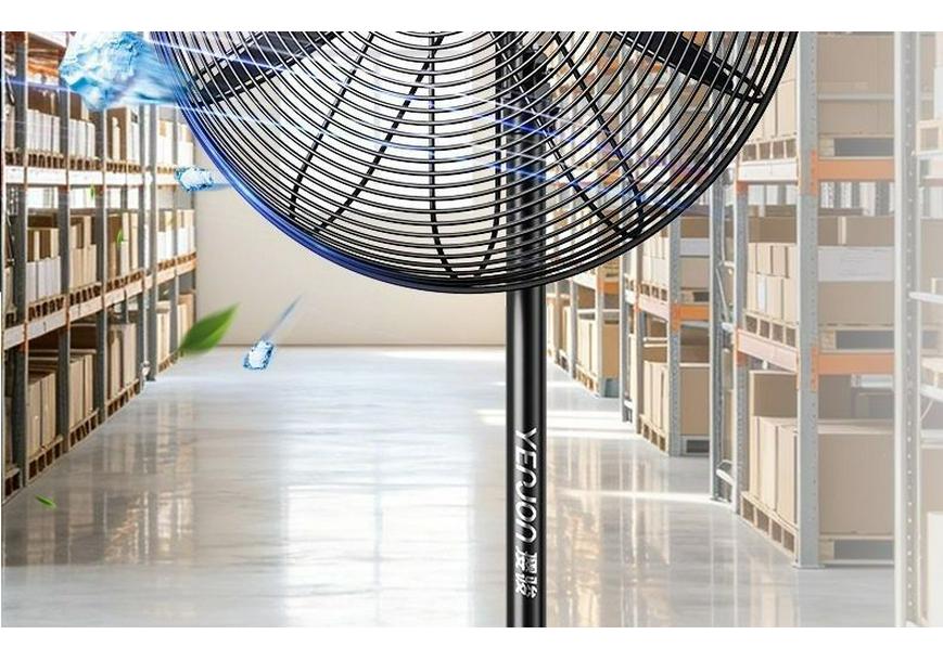 Leistungsstarker industrieller oszillierender Wandventilator für Werkstätten und Fabriken
