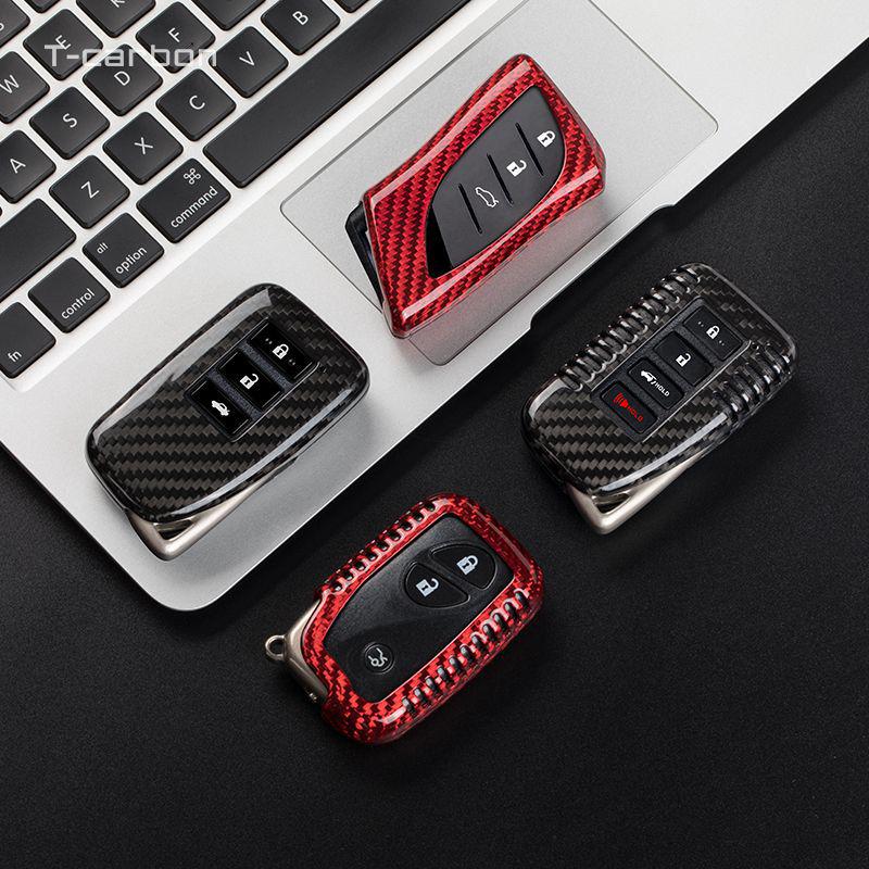 Carbon Fiber Key Case for Lexus: Compatible with ES300, RX, NX300, NX200t, UX260h Models