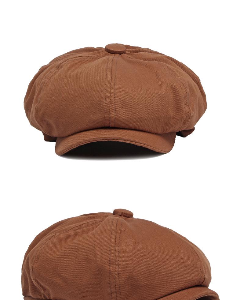 Unisex Adjustable Baseball Cap: Classic Eight-Panel British Newsboy Style