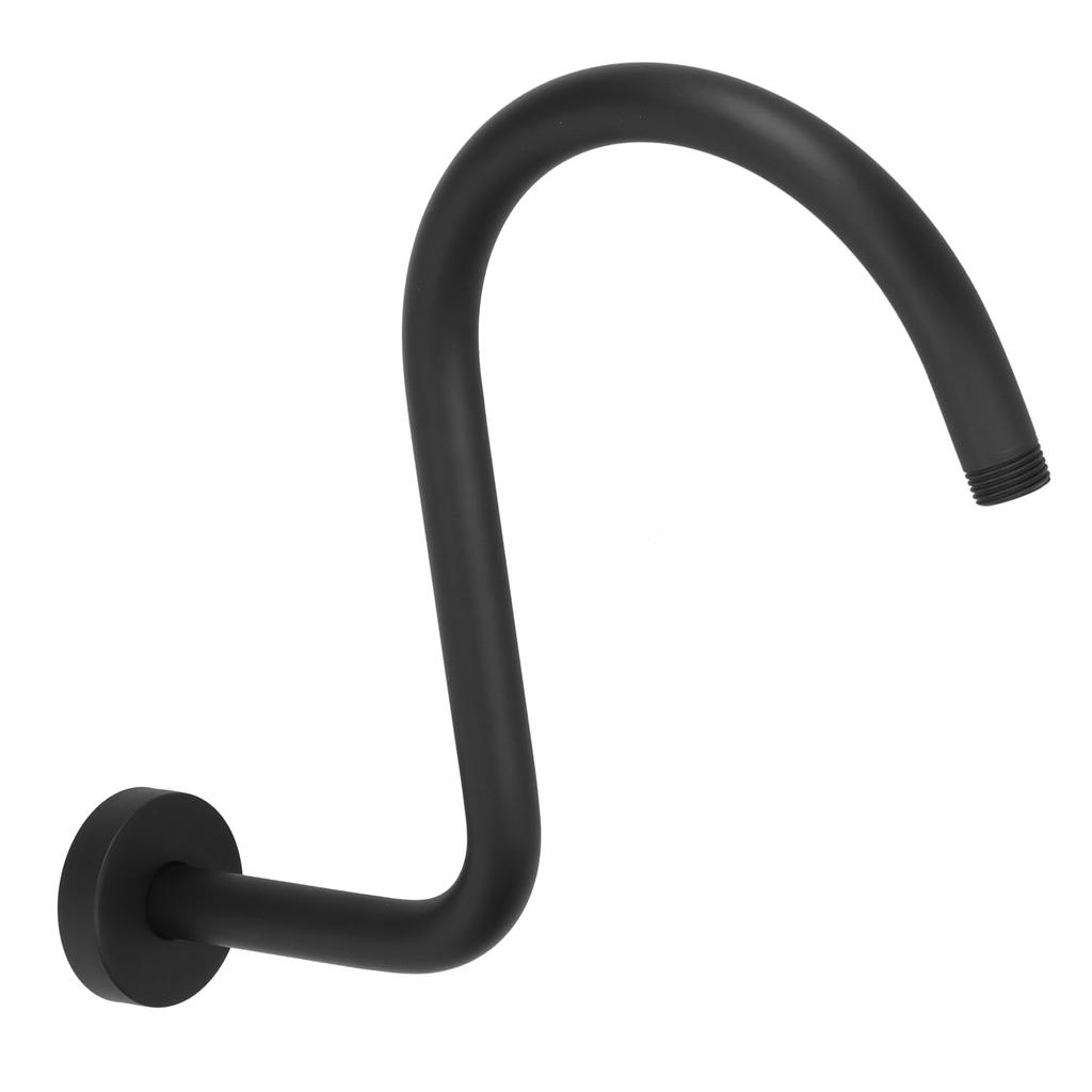 Duscharm S-förmiger Schwanenhals-Duschkopf-Verlängerungsarm aus Edelstahl für Badezimmer, NPT-Duschkopfarm