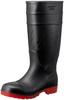 Safety Boots Route 66 Sole Antibacterial PVC BLACK LL [Fuji Tebukuro] Oil-resistant Odor-resistant 66-80 (26.5~27.0cm)