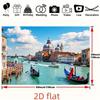 2D flat design. 1 piece showcases the charming canal scenery of Venice, suitable for weddings, parties and other occasions.