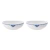 Princess Oval Bowls, 12.5 Oz, Set of 2, White, 15.5 Cm