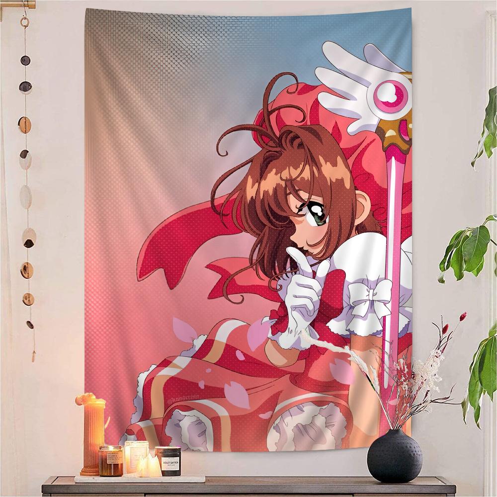 bilibili Anime Cardcaptor Sakura Cartoon Tapestry Art Science Fiction Room Home Decor Art Home Decor