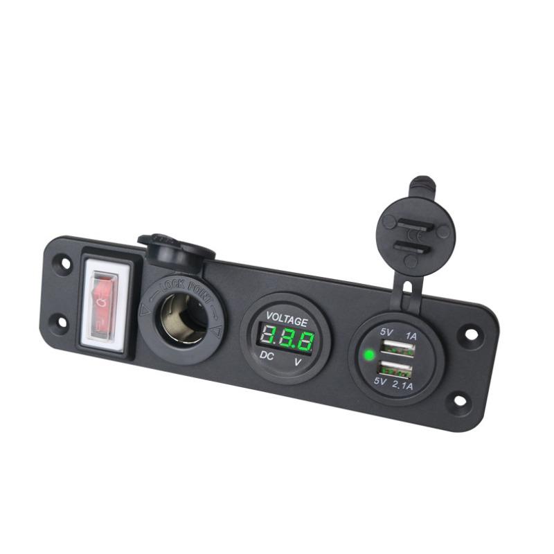 12V/24V Dual USB Charger Power Socket Adapter Splitter Car Truck Boat Waterproof Electronic Charger