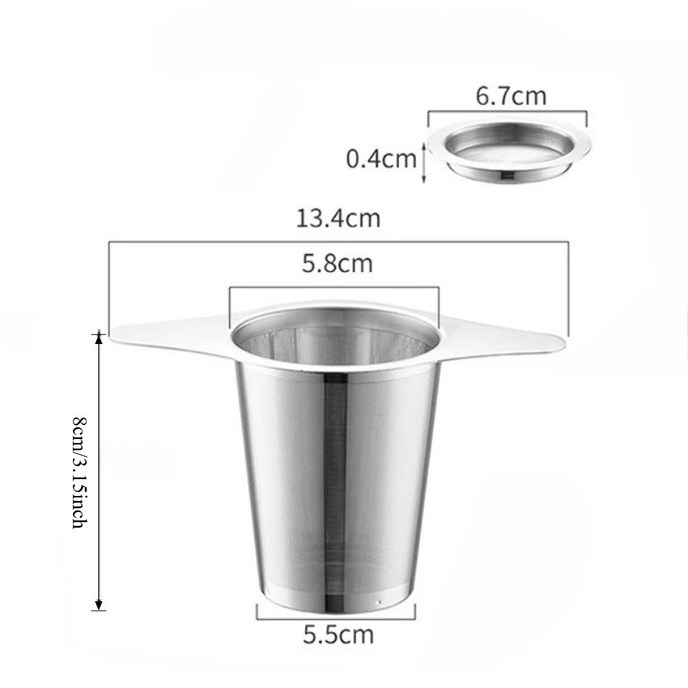 

1PCS Reusable Tea Leak Stainless Steel Filter Coffees Infuser Basket Tea Strainer Teapot Cup Filter Multi- Teapot Infuser Leak