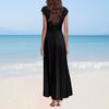 Boho Kleid für Damen Lässige lockere Passform Sommerkleid mit Tasche