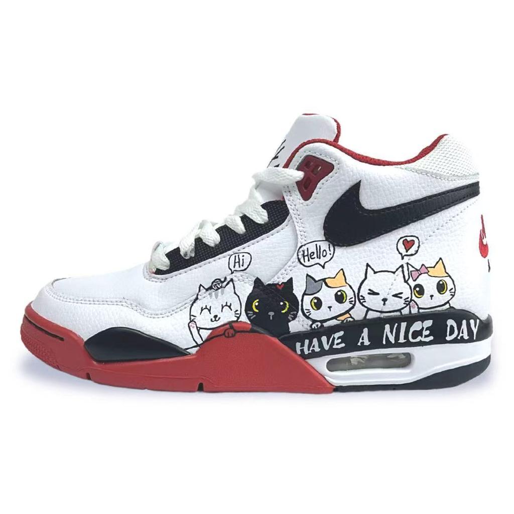 Nike Flight Legacy Cushioning Slip Resistant Abrasion Resistant Cushioning Slip Resistant Abrasion Resistant Mid top BQ4212-100(Team371-)
