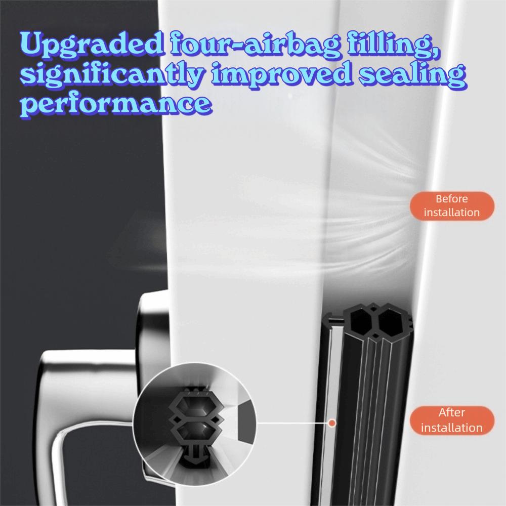 New TPE Door Seal Strip Bilateral Cold Proof Windproof Strip Flexible Card Slot Design Dustproof Strip Insulation Application