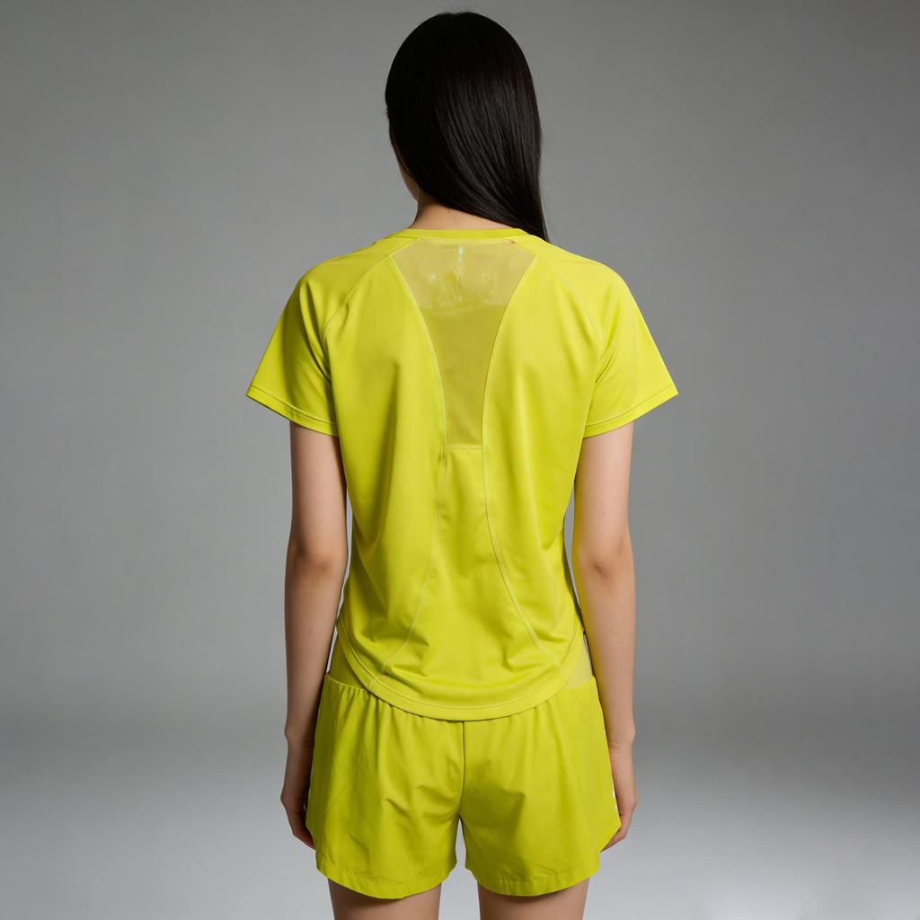Professionelles Raglan Yoga Set: Sommer Quick-Dry Kurzarm-T-Shirt, Hose und Bare-Feel Sportoberteil