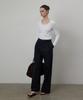 Kwinseulaebis Clean-Cut Cotton Tuck Waist Pants