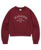 MAHAGRID Arch Dept Crop Sweatshirt Burgundy(Mg2Effm468A)