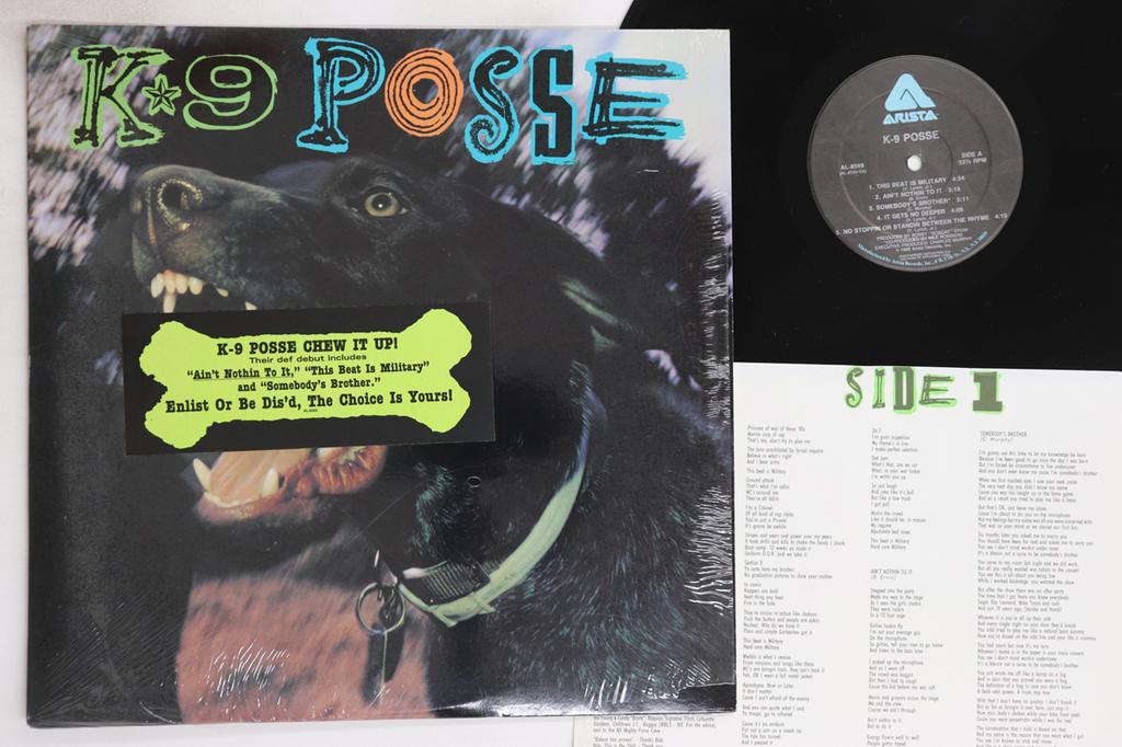 LP Record K-9 POSSE - K-9 Posse AL8569 ARISTA 1988 US Rap & Hip-Hop/R&B Used