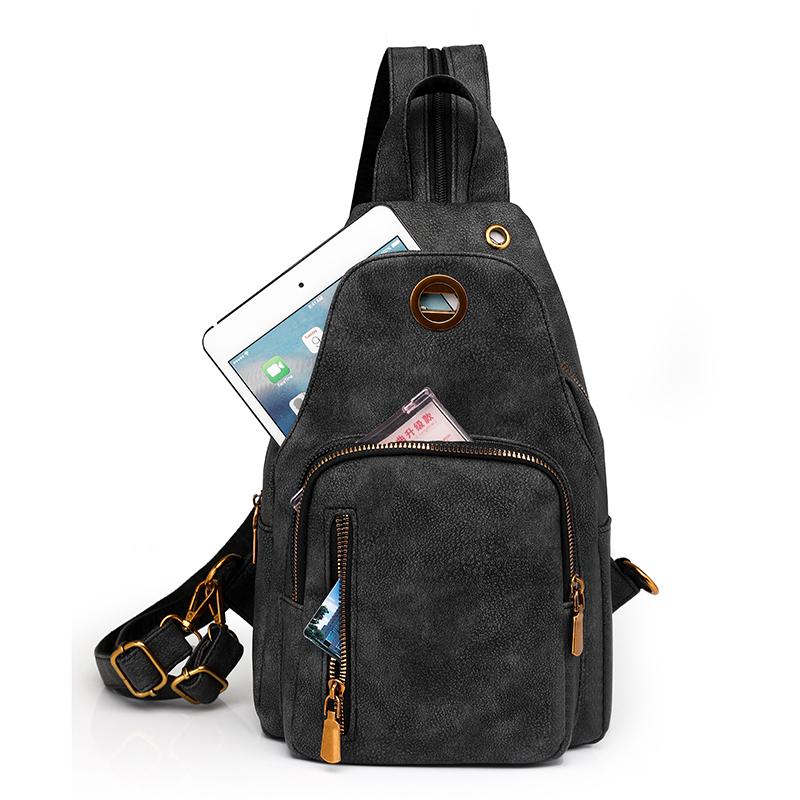 Waterproof Women's Lightweight Chest Bag Multifunctional Backpack Travel Bag