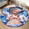 One Piece Gear Round Area Rug Carpet Rug For Living Room Bedroom Sofa Playroom Decor Nonslip Floor Mat