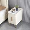 Nordic Light Luxury Modern Solid Wood Bedside Table Cabinet Free Installation Mini Bedroom Multi-layer Shelf Storage Cabinet