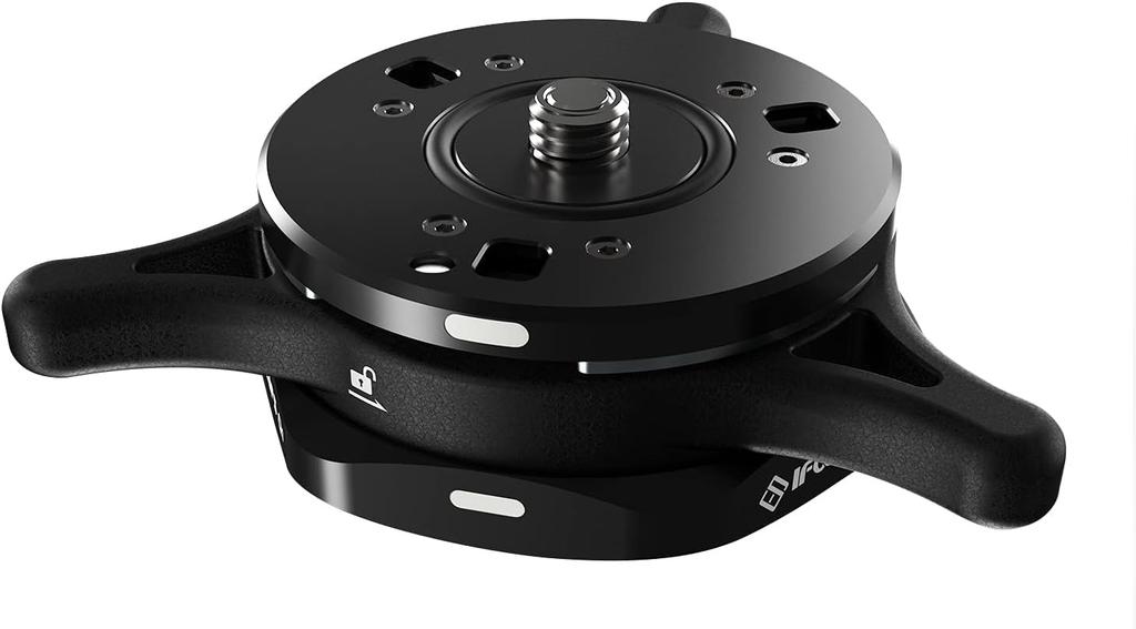 IFOOTAGE Seastar Q1S Quick Release To Quick Release Tripod Mount Plate with Convertible Max Load 9kg System, Plate, 1/4" 3/8" Screws,