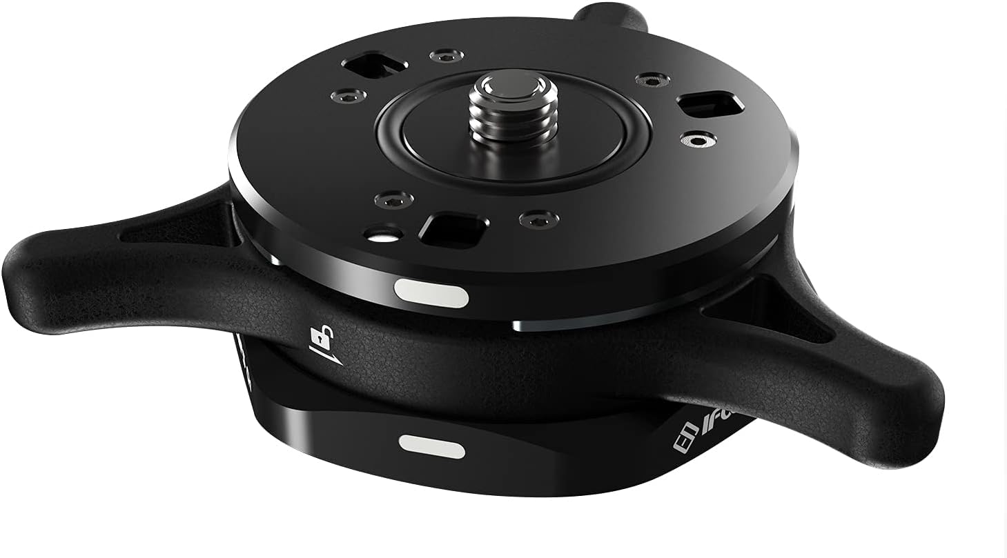 

IFOOTAGE Seastar Q1S Quick Release to Quick Release Tripod Mount Plate with Convertible Max Load 9kg System, Plate, 1/4 3/8 Screws, чёрный