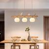 Oeny Nordic Wooden 3-Head Dining Room Pendant Light
