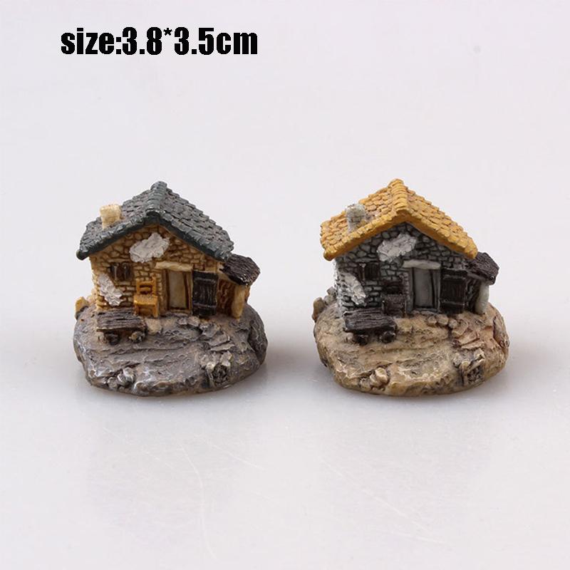 Small House Micro Landscape Decorating Accessories Resin Small House Decoration Villa Decoration Desk Decoration