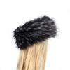 Faux Fur Headband Warm Winter Ear Warmer Hairband Soft Plush Head Wrap for Cold Weather Outdoor Activities