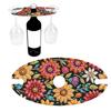 Wine Bottle Holder 5D DIY Diamond Art Wine Bottle Rack Acrylic Special Shaped Pattern Wine Glass Storage Holder for Table Decor