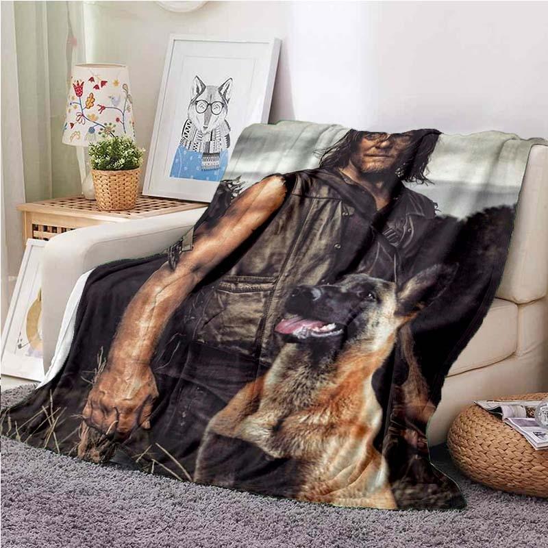 The Walking Dead koc ultra lekki miękki pluszowy flanelowy koc na sofę kanapa najlepsze prezenty biurowe