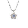 Small Fresh Blue Flower Necklace Cute Collarbone Chain Girlfriend Gift Summer Accessories Women