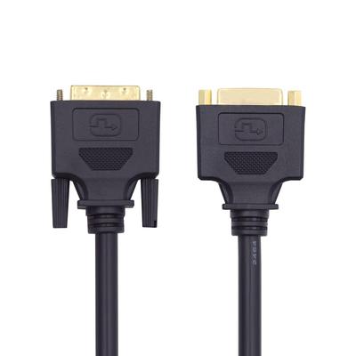 Xiwai DVI Erkek - Dişi Uzatma Kablosu Çift Bağlantılı Dijital Video ve TV'ler için 24+1 50cm, DVI-D Monitörler, Projektörler,