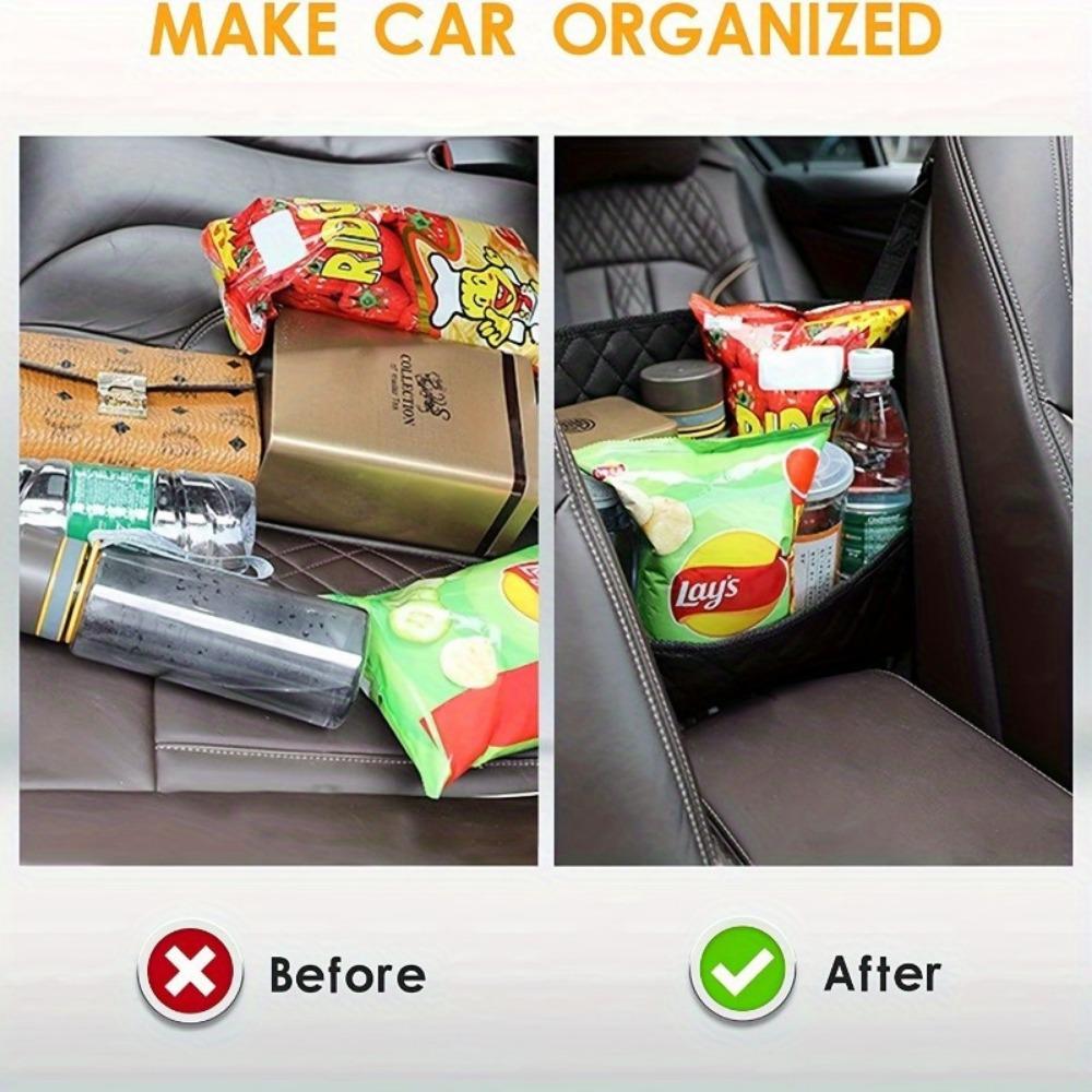 Car Seat Back Storage Bag Hanging Bag Multifunctional Storage Car Seat Tissue Box Storage Bag Car Interior Decoration Supplies