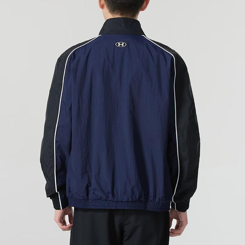 Under Armour Windproof Woven Fashion Workout Breathable Jacket Men jackets Blue 1390287-001