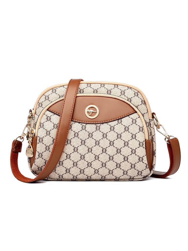 Women's Shoulder Bag New High-end Retro Vintage Floral Middle-aged Women's Mom Bag Versatile Crossbody Bag